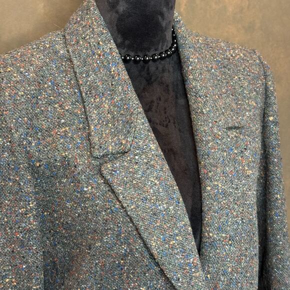 Dalton Tweed Wool Blazer Women’s Size 10 USA Made Speckled Vintage Classic - Picture 3 of 15